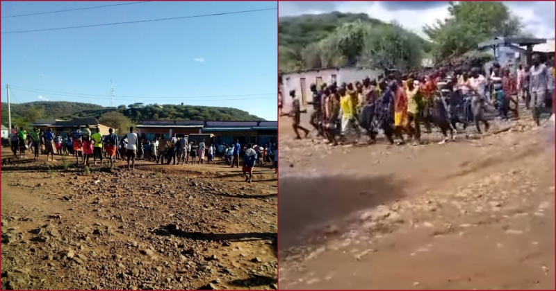 The armed men walked into Tangulbei, some locals mistaking them for bandits.